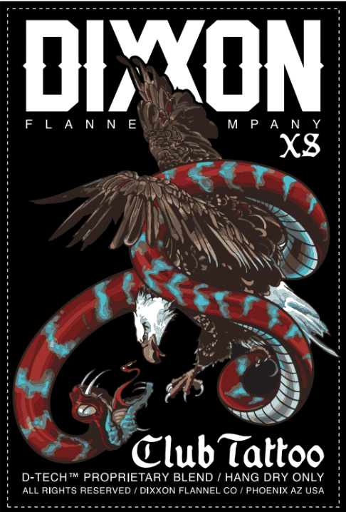 Club Tattoo & Dixxon Collaboration Flannel 2024 Men's