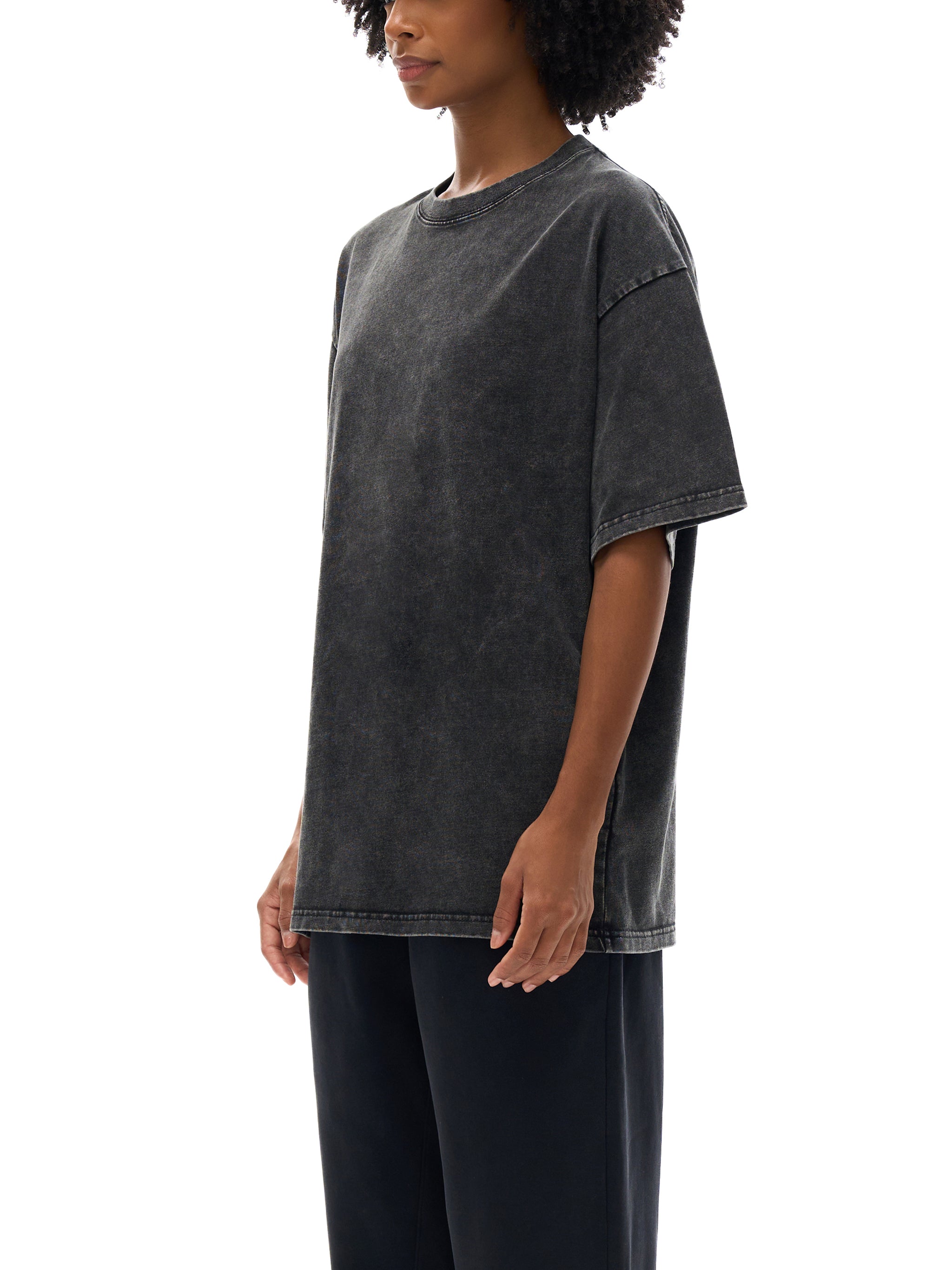Snow Washed Oversized Cotton T-Shirt - Club Tattoo