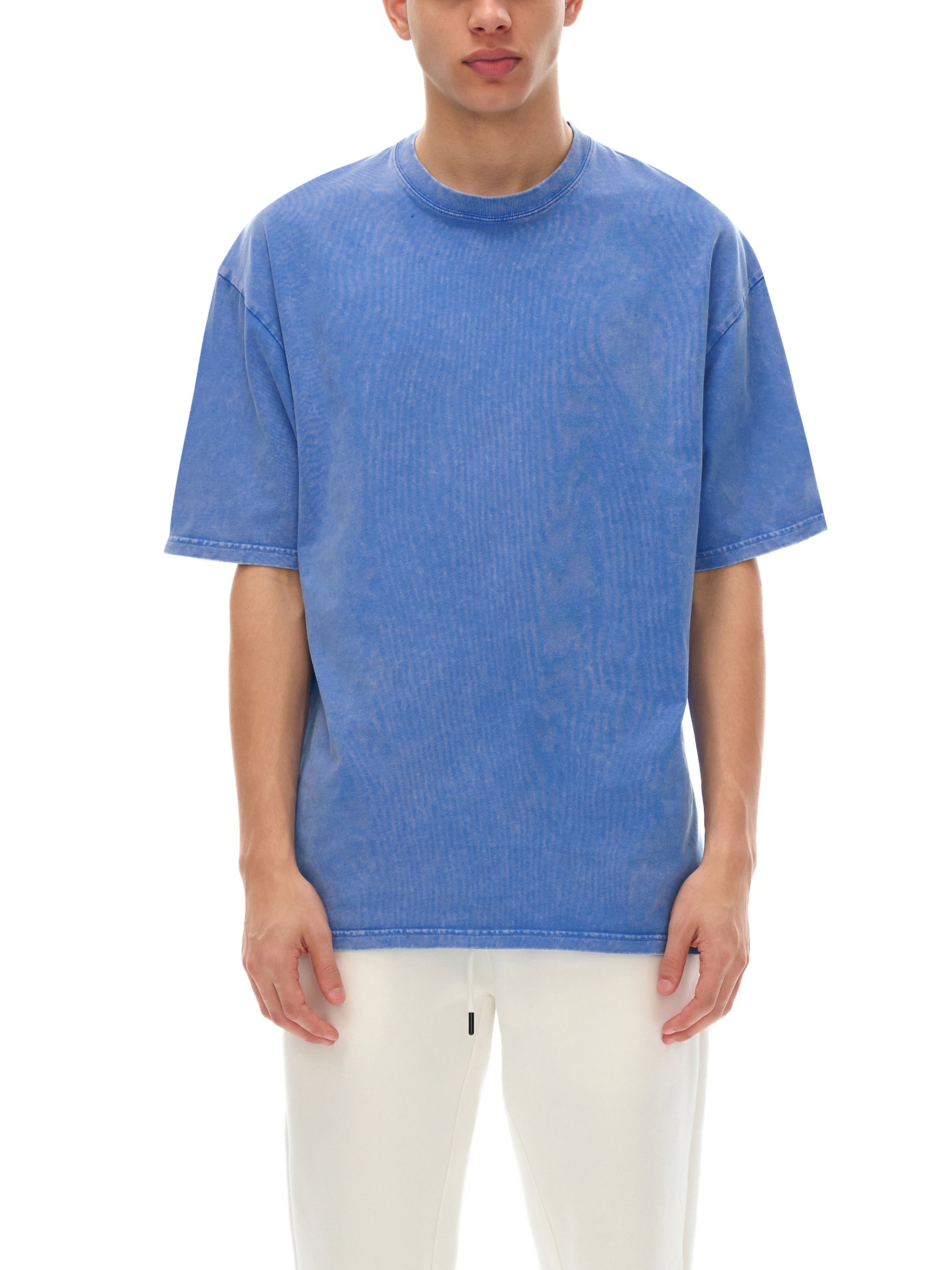 Snow Washed Oversized Cotton T-Shirt - Club Tattoo