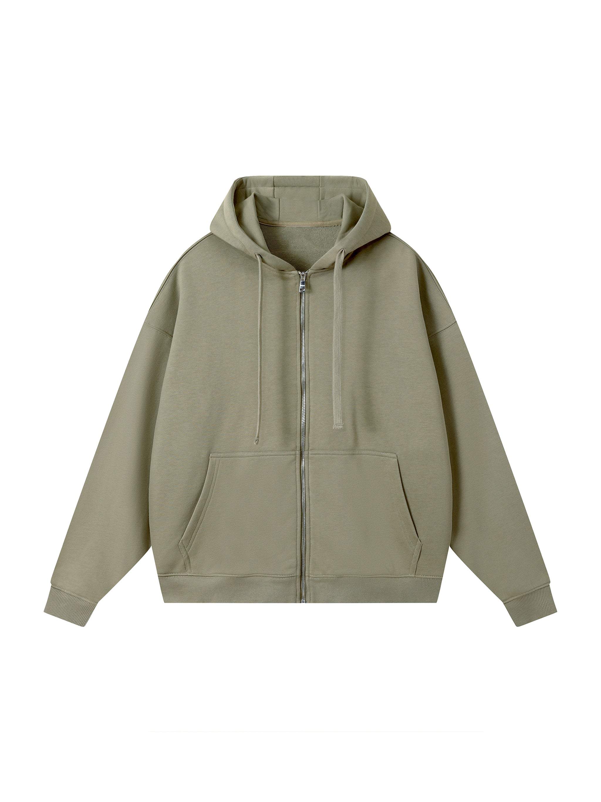 Drop-Shoulder Zip Up Hoodie - Club Tattoo