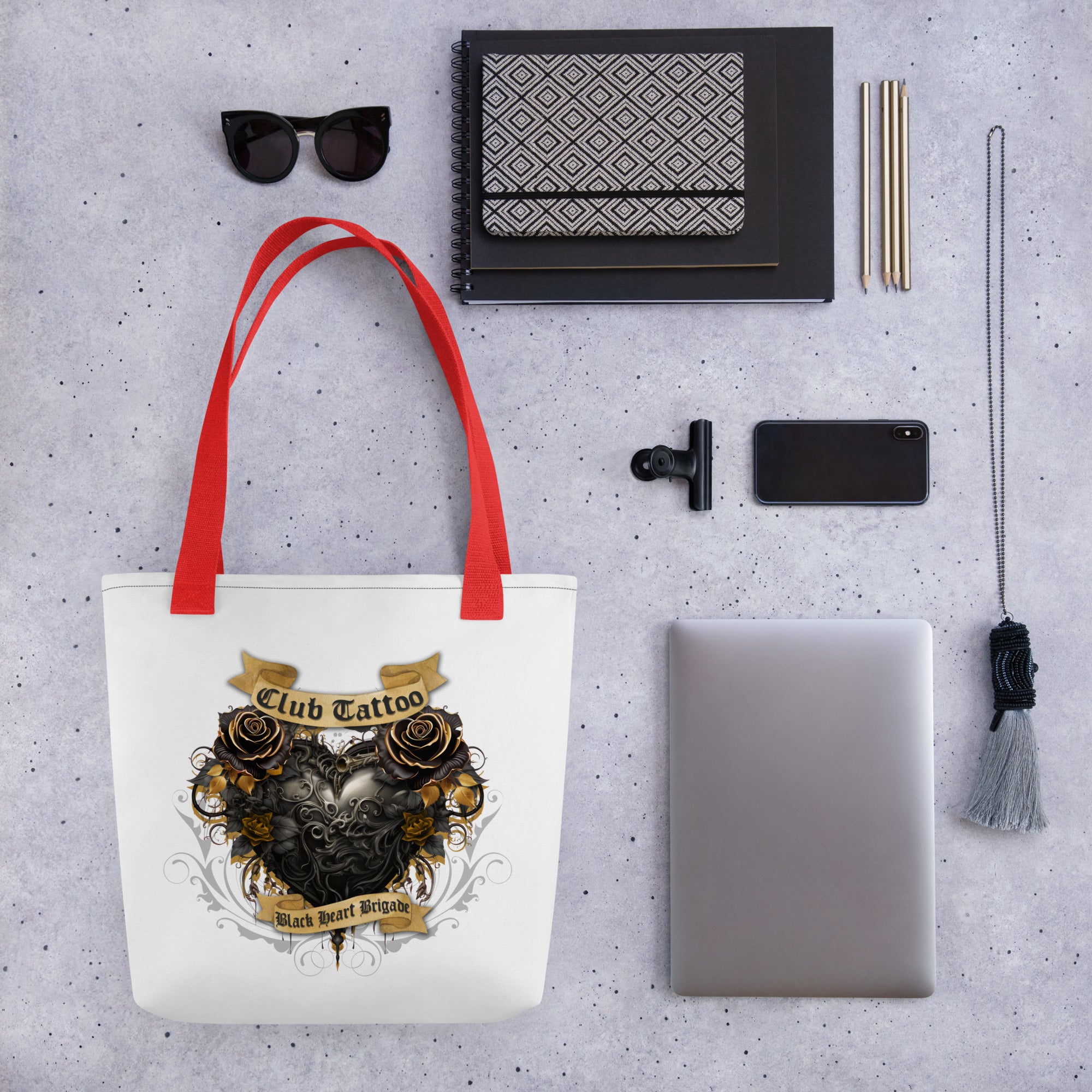Black Hearts Brigade Tote bag - Club Tattoo