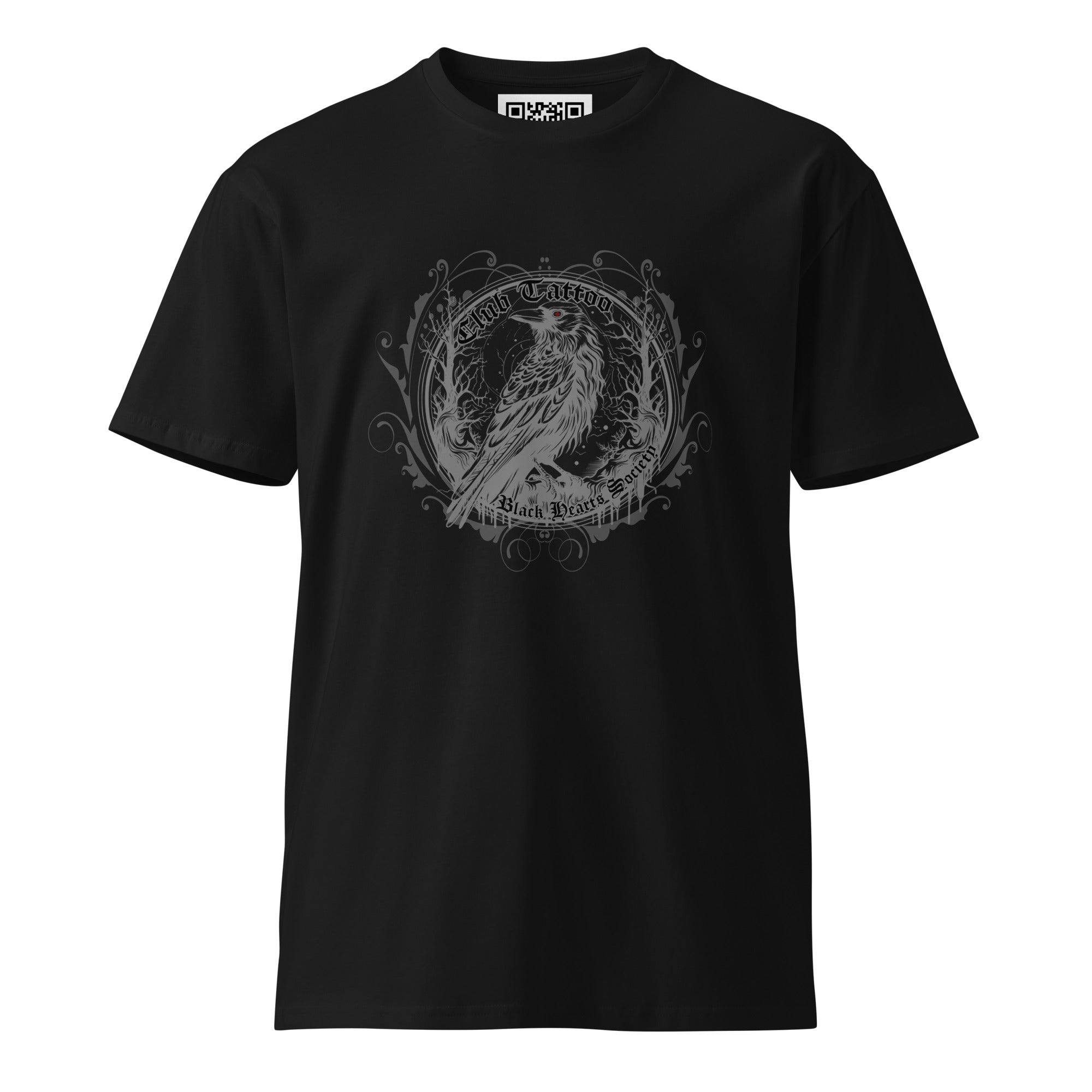 Black Hearts Brigade Raven Tee Unisex premium t-shirt - Club Tattoo