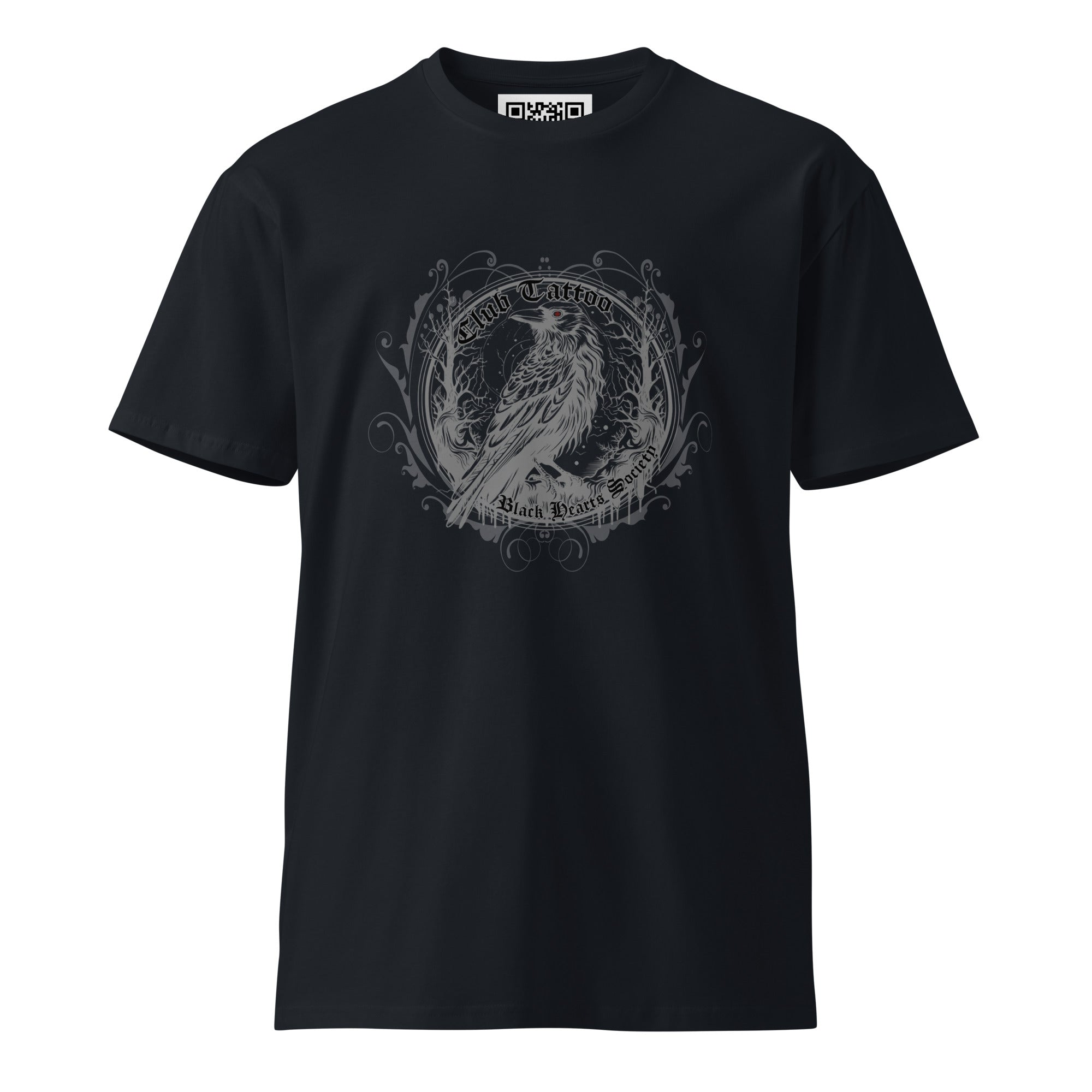 Black Hearts Brigade Raven Tee Unisex premium t-shirt - Club Tattoo